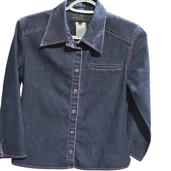 B+AB Two Piece Denim Set - Picture 2 of 8